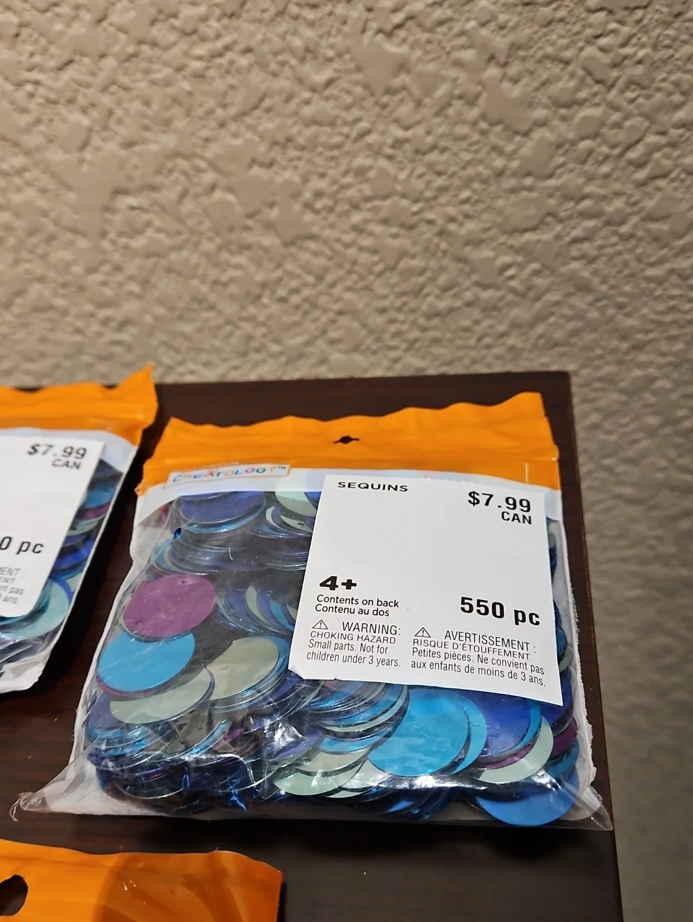 Sequins - 5 Packs of 550 Pieces